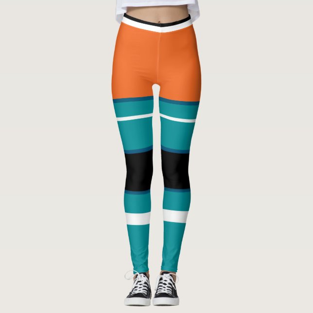 Leggings Activewear MID "COULEUR DE L'ÉQUIPE #22" (Devant)