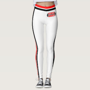 Leggings Addict du Red Black White Fitness