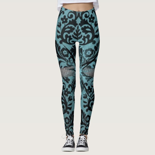 Leggings adolescent de jambières noires (Devant)