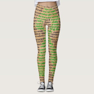 Leggings Affiche sur les sentiments de la maladie de Lyme,