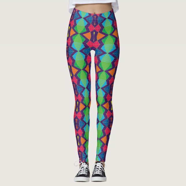 Leggings Afrique 06 Zig Zag (Devant)
