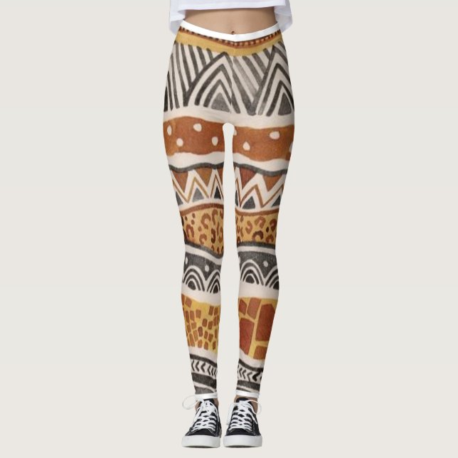 Leggings Afro Excentrique ImaBossVêtements (Devant)
