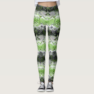 Leggings Agender Dragon Damask - Agender Pride couleurs dra