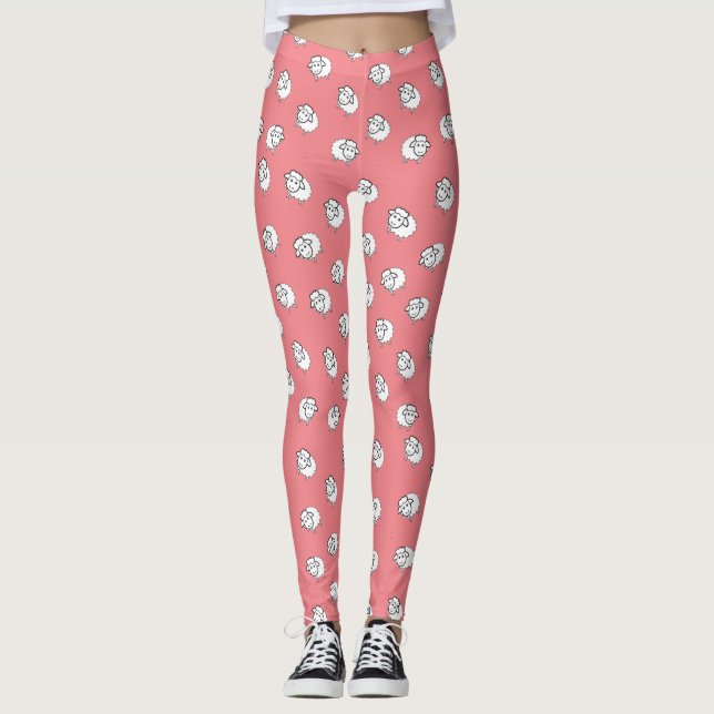 Leggings Agneau rose (Devant)