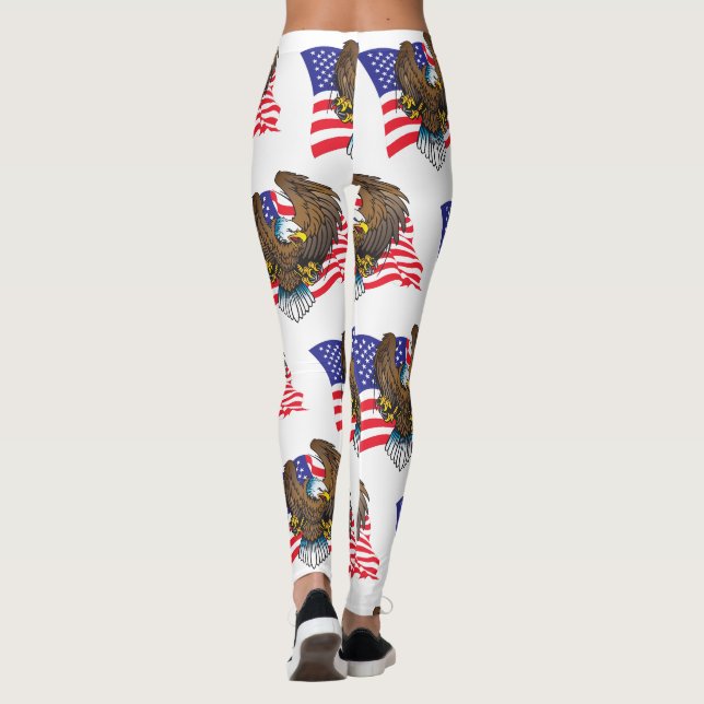 Leggings Aigle et drapeau (Dos)