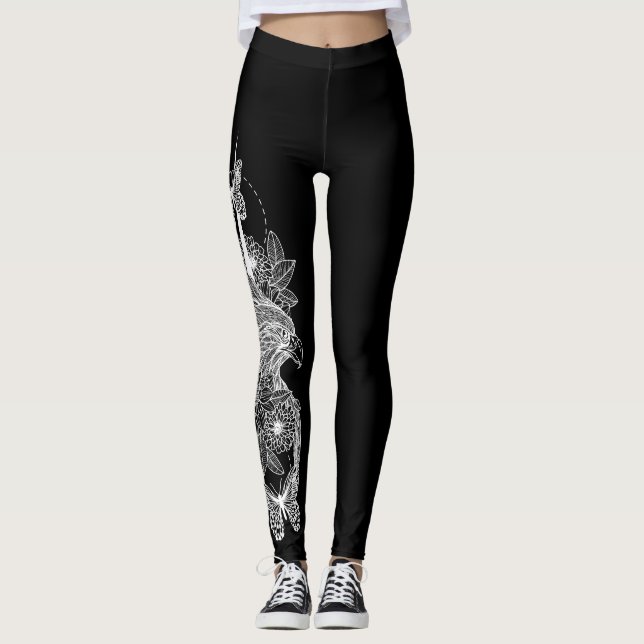 Leggings Aigle - Légendes noires (Devant)