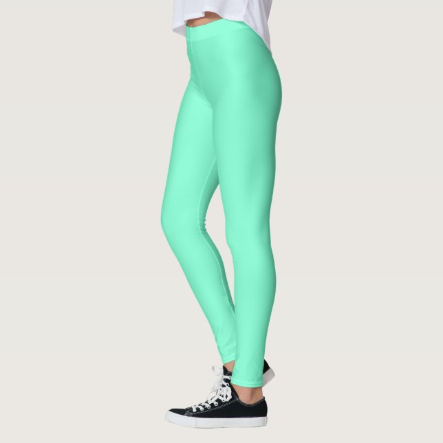Leggings Aigue-marine uni (Gauche)
