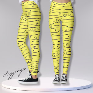 Leggings Aimez ce que vous faites avec les coeurs sport yog