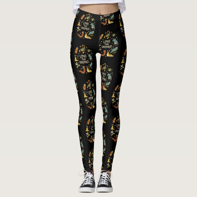 Leggings Aimez les insectes mignons non aimés Citation drôl (Devant)