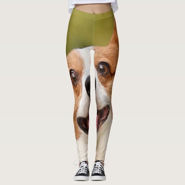 Leggings Ajouter photo de chien personnalisé Customisé (Devant)