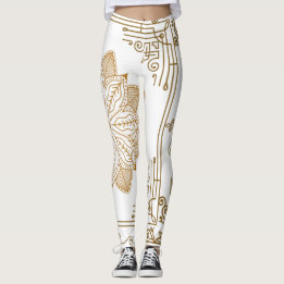 Leggings "Albâtre" Art nouveau