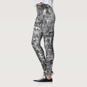 Leggings Albrecht Dürer noir et blanc