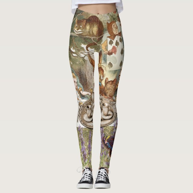 Leggings Alice Adventures in Wonderland Mad Tea Party (Devant)