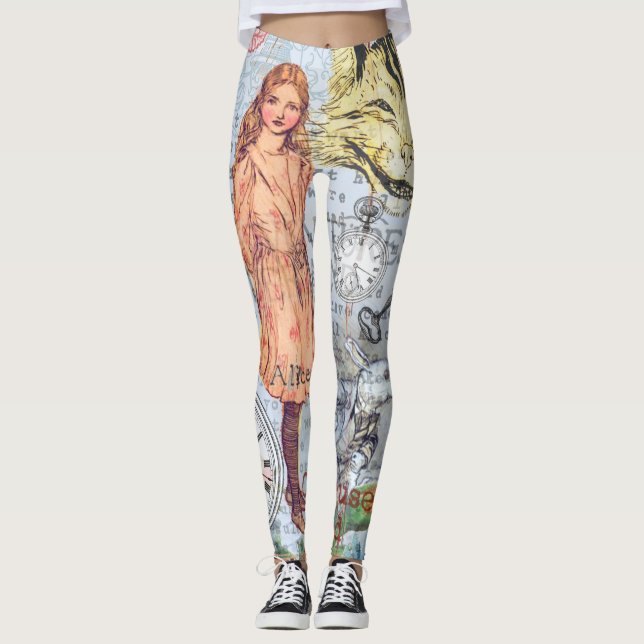 Leggings Alice au pays des merveilles Classique Cheshire Ra (Devant)