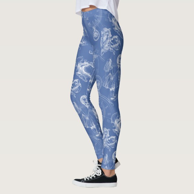 Leggings Alice dans des guêtres de bleu de temps de thé du (Gauche)