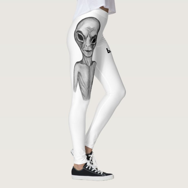 Leggings Alien gris, je veux croire (Droite)