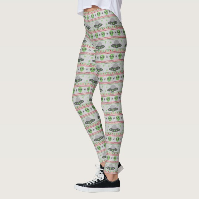 Leggings Alien Vilain Sweat de Noël (Gauche)