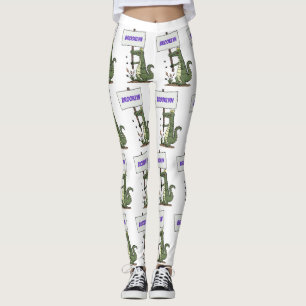 Leggings Aligator de crocodile drôle avec dessin animé