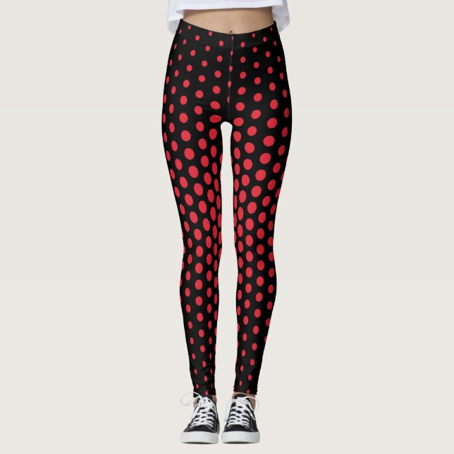 Leggings Alizarin Crimson Techno Dot Motif (Devant)