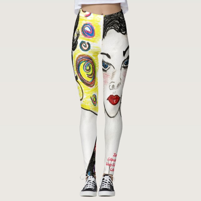 Leggings All-Over-Print Lady Espagnol (Devant)
