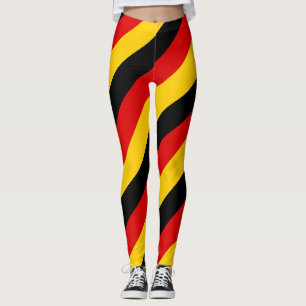Leggings Allemagne Couleurs du drapeau national diagonales 