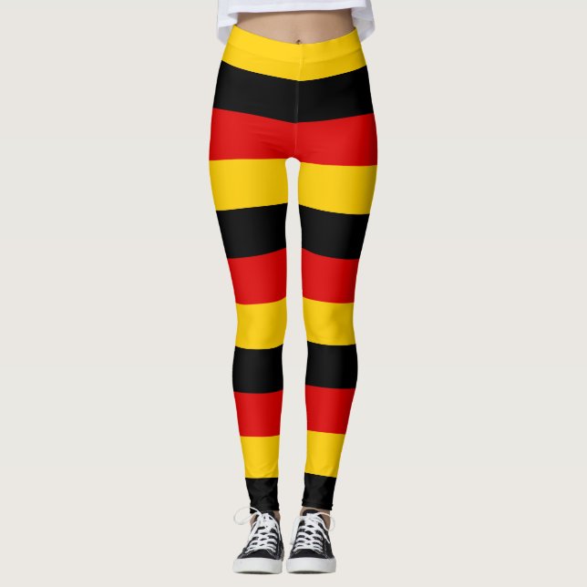 Leggings Allemagne Couleurs du drapeau national Horizontale (Devant)
