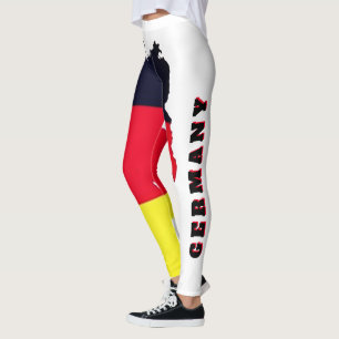 Leggings Allemagne personnalisée, Drapeau de l'Allemagne