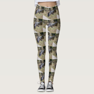 Leggings Alligator des Everglades en Motif Carrelé au Solei