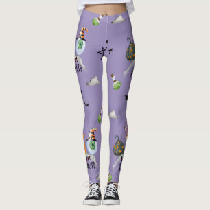 Leggings "Allons chercher Hallo-Bizarre" Funky Halloween vi