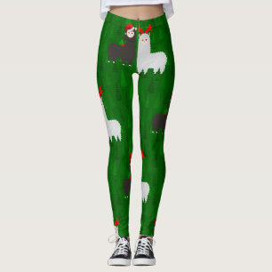 Leggings alpacas de rennes de xmas