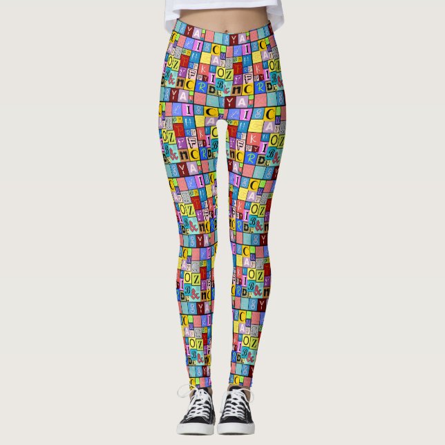 Leggings Alphabet (Devant)