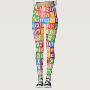 Leggings Alphabet et chiffres