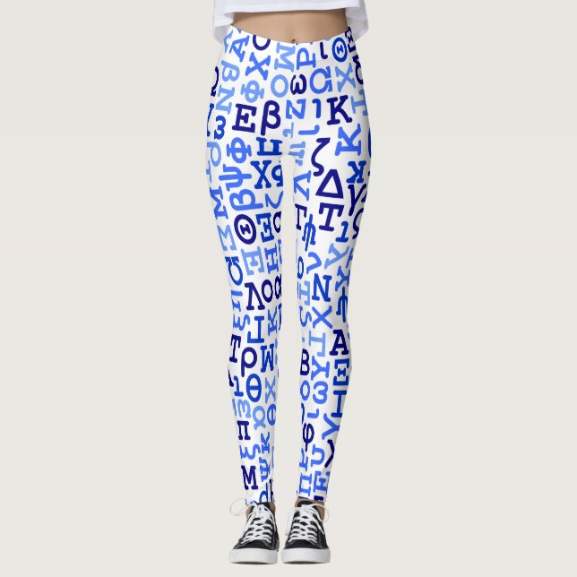 Leggings alphabet grec (Devant)