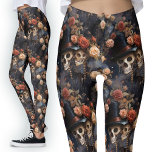 Leggings Amateurs gothiques vintages Squelette romantique f<br><div class="desc">Amateurs gothiques vintages Leggings floraux | Skeleton romantique Kiss Design. Admirez l'attrait des ténèbres avec les Jambes Florales des Amateurs Gothiques Vintages. L'effet de peinture romantique à l'huile présente des squelettes baisants au milieu d'un décor fleuri, ajoutant une touche unique à votre style. Parfaits pour les amateurs de mode gothique,...</div>