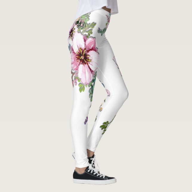 Leggings Aménagement des fleurs (Droite)