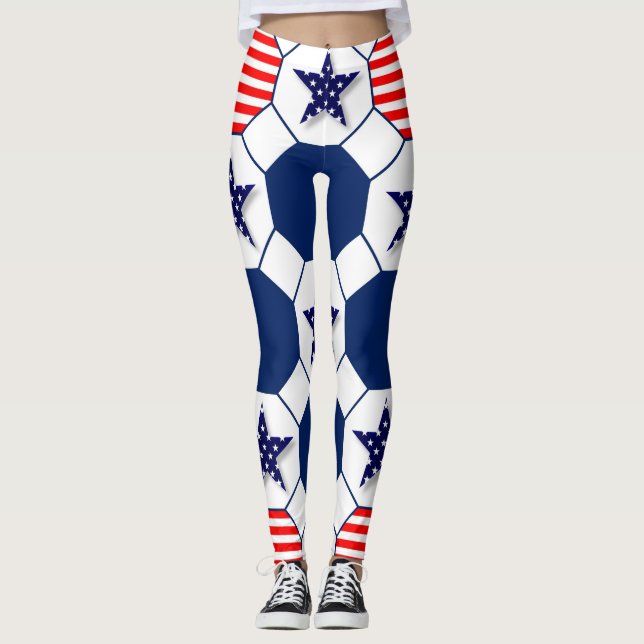 Leggings américains patriotiques (Devant)