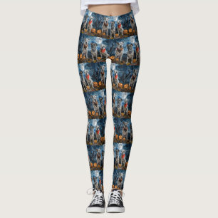 Leggings American Staffordshire Halloween Éffrayant