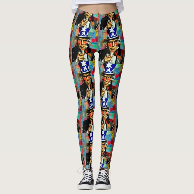 Leggings American Uncle Sam (Devant)