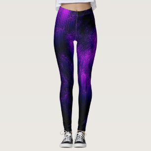 Leggings Améthyste Abstrait