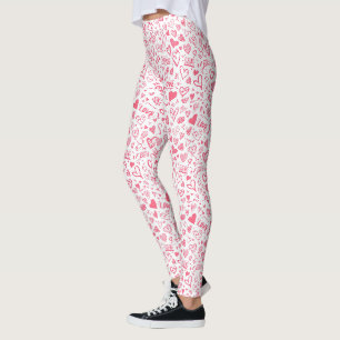 Leggings Amour de Chéri : Cœurs de la Saint-Valentin