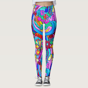 Leggings amour psychédélique super coloré