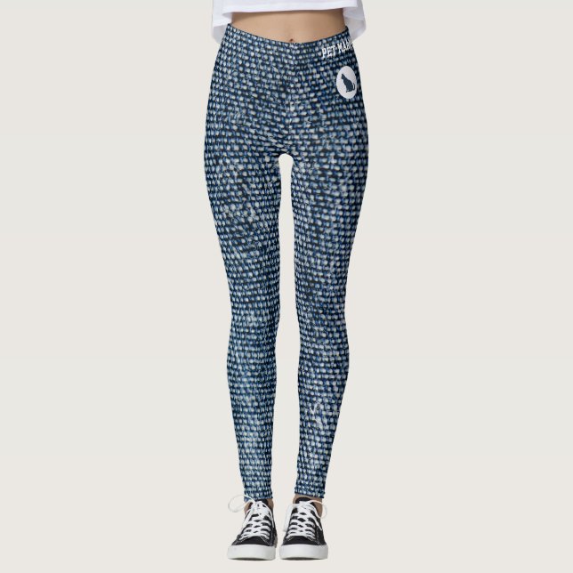 Leggings Amoureuse de chat moderne Maman de compagnie Jean  (Devant)