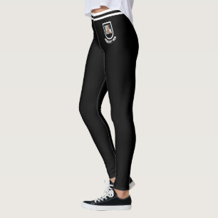 Leggings Amoureuse des animaux en blanc et noir rayé person