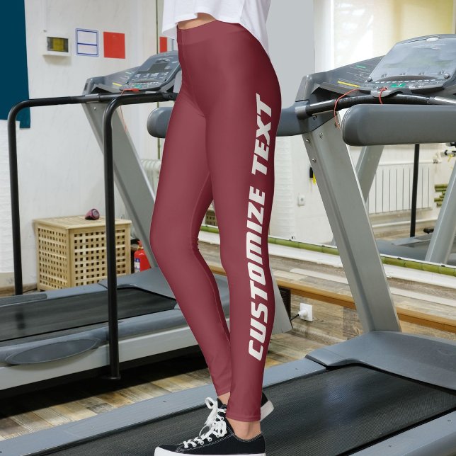 Leggings Amoureuse des chats Maman de compagnie Vin profond (Créateur téléchargé)