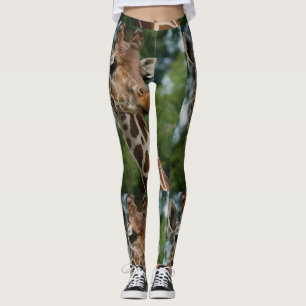Leggings Amoureux de la girafe faunique