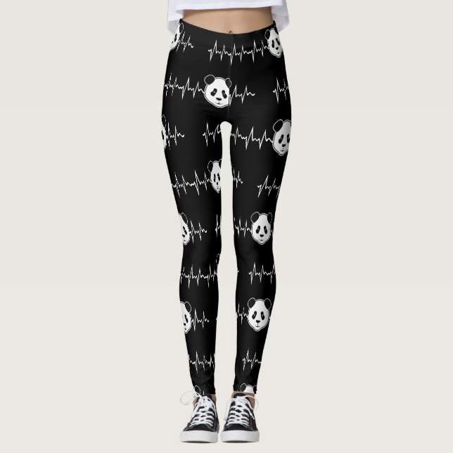 Leggings Amoureux de Panda (Devant)