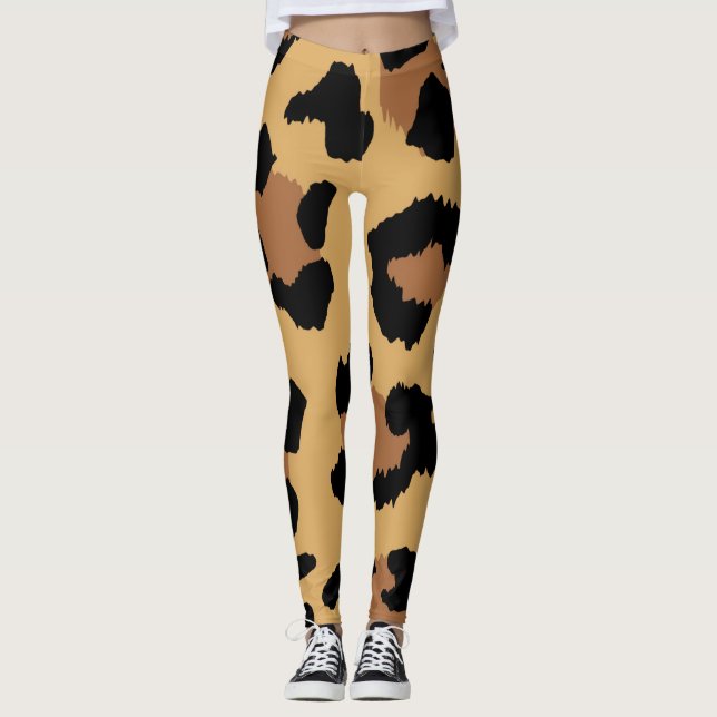Leggings Amoureux des animaux Motif couleur tigre (Devant)
