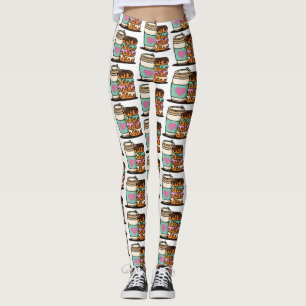 leggings amoureux des beignes de café