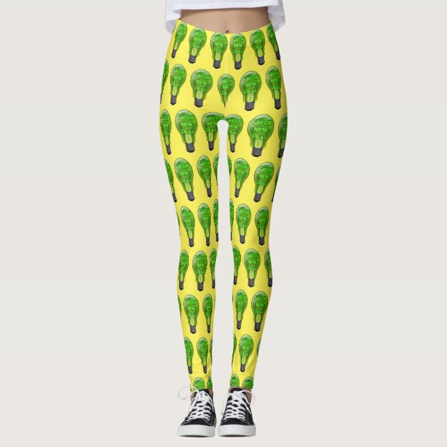 Leggings Ampoule verte New Deal (Devant)
