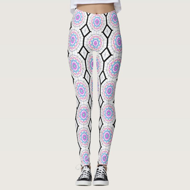 Leggings Amusant avec kaléidoscopes (Devant)